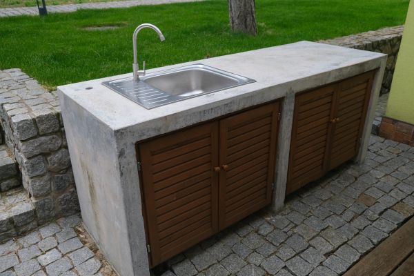 Exterior Cabinet Installation in Wimberley